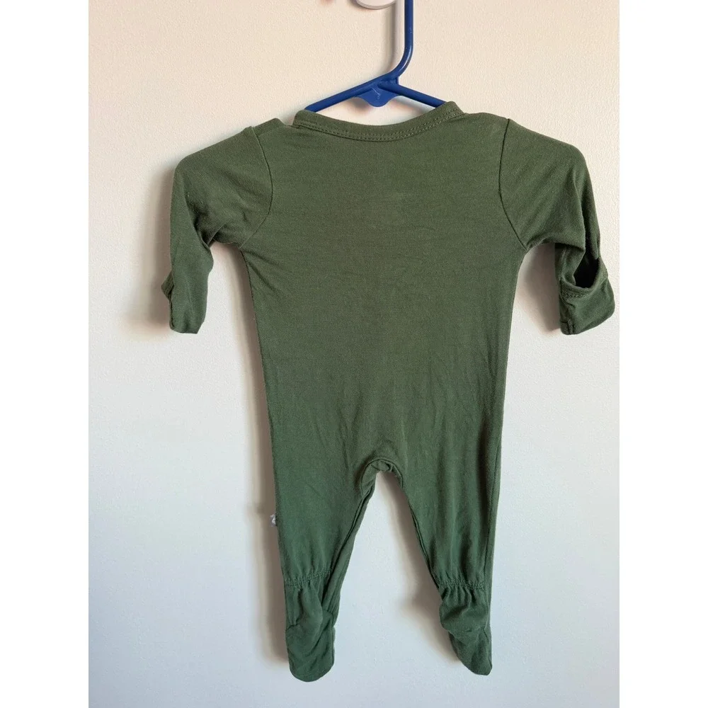 Kyte Baby Snap Up Green Footie Newborn